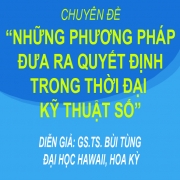 BUỔI NÓI CHUYỆN CHUYÊN ĐỀ: NHỮNG PHƯƠNG PHÁP ĐƯA RA QUYẾT ĐỊNH TRONG THỜI ĐẠI  KỸ THUẬT SỐ